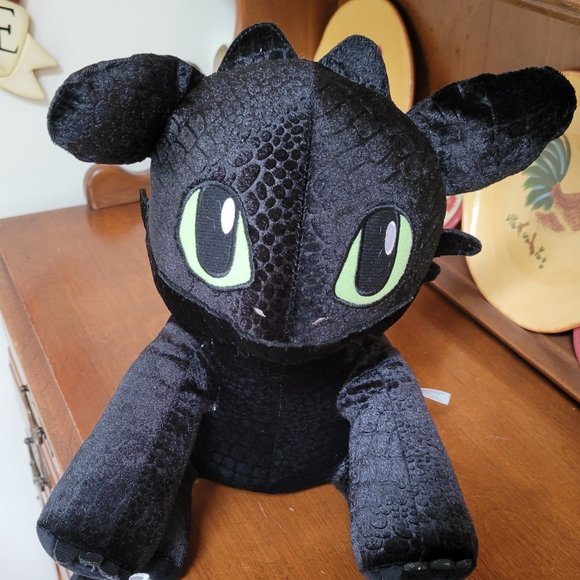 build a bear toothless plush stuffed black how to train your dragon - Picture 2 of 6